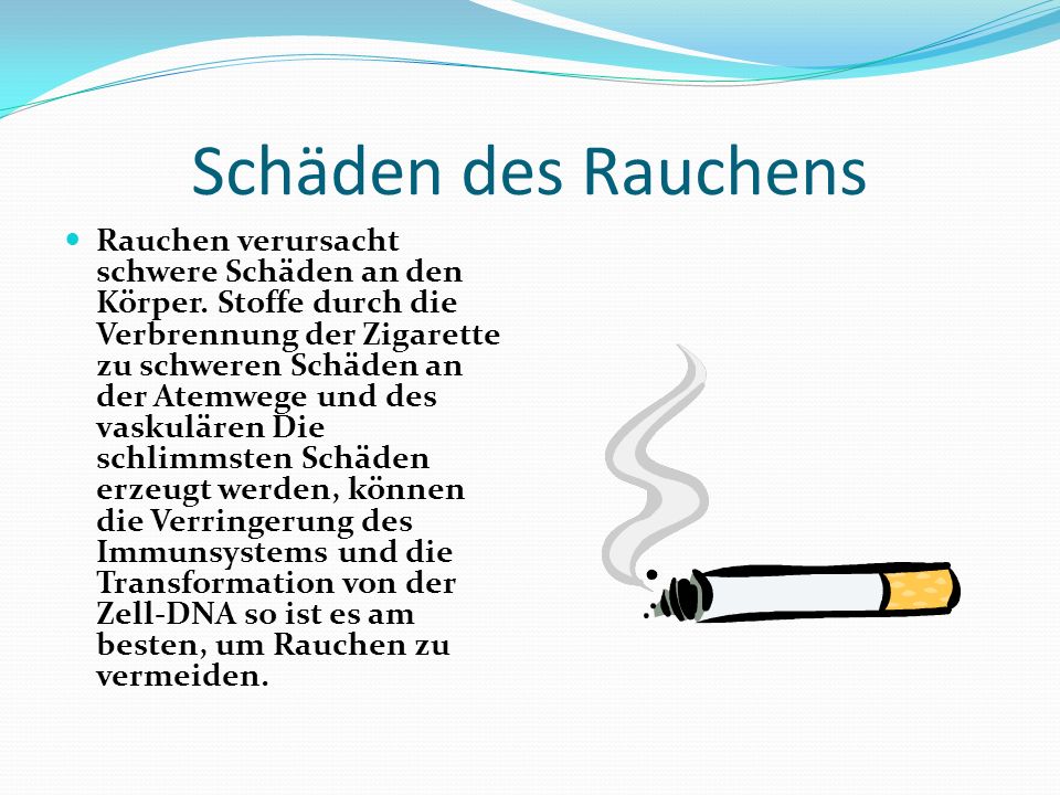 Das Rauchen ohne Abhängigkeit